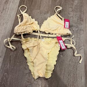 Yellow bikini set